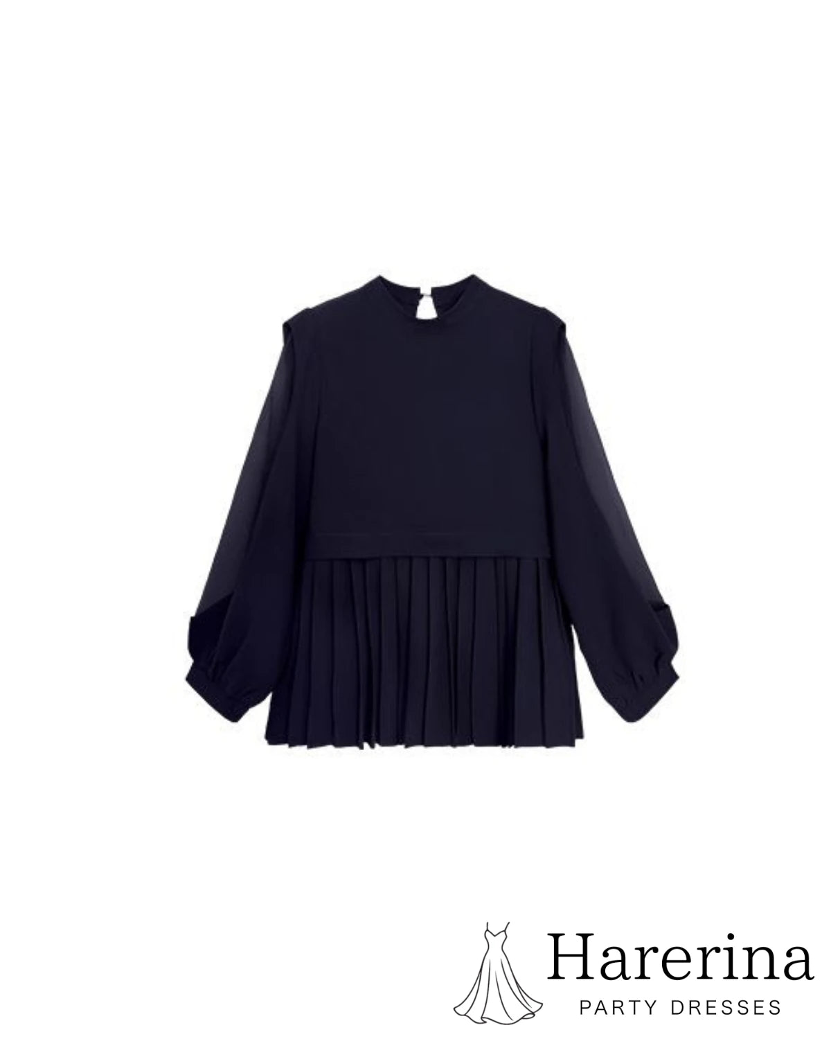 シアースリーブトップス×パンツセットのトップス単体

