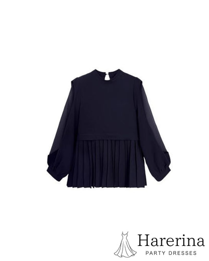 シアースリーブトップス×パンツセットのトップス単体

